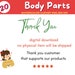 20 Human Body Parts Clip Art PNG - Etsy