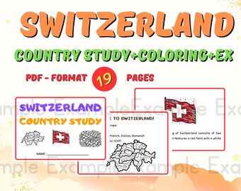 Switzerland Country Study+Coloring+EX Activities