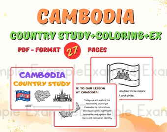 Cambodja Landenstudie + kleuren + EX-activiteiten - Ontdek rijke cultuur