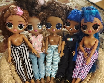 5 MGA LOL Big Eyed Dolls 2 W/ One Hand Missing 2018 & 2019~ 9"