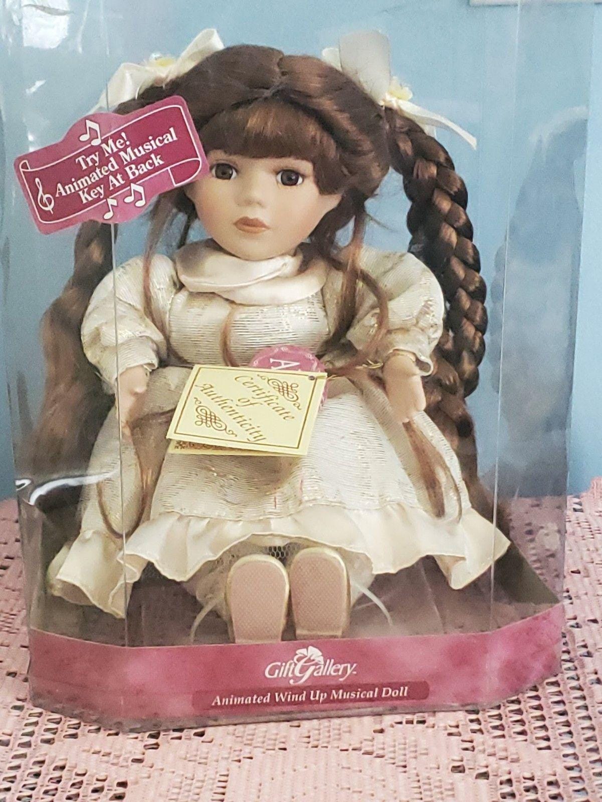 Gift Gallery Allison Fine Bisque Porcelain Animated Wind up