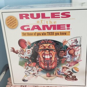 Rules Of The Game Board Game 1995 Game Tech Inc.