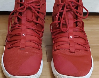 Nike Hyperdunk Low Top Red Athletic Mens Shoes Size 17 AT3866-600