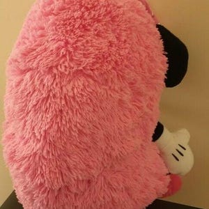 Disney Minnie Mouse Hide Away Pets Pillow Pink Black & White 14" Plush Toy image 8