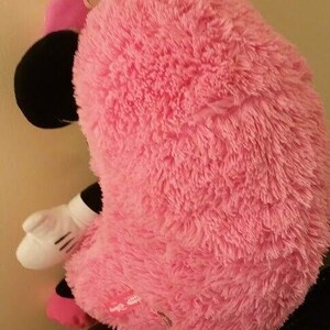 Disney Minnie Mouse Hide Away Pets Pillow Pink Black & White 14" Plush Toy image 3