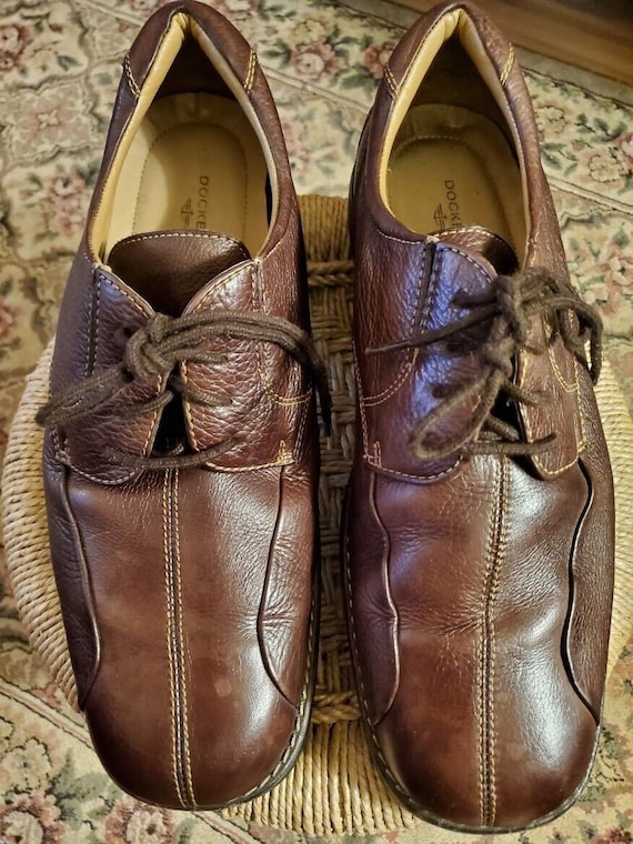Dockers Men’s 10.5 Leather Oxford Lace‎ Up Comfort Dress Shoes Dockers Mens Edgar Synthetic Leather Dress Oxford Lace Up  main image 2