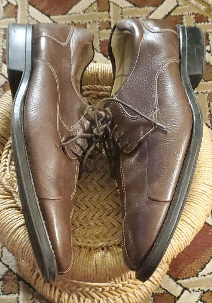 Studio Belvedere Bay Bridge Brown Leather Oxford Shoes Mens  display picture 3
