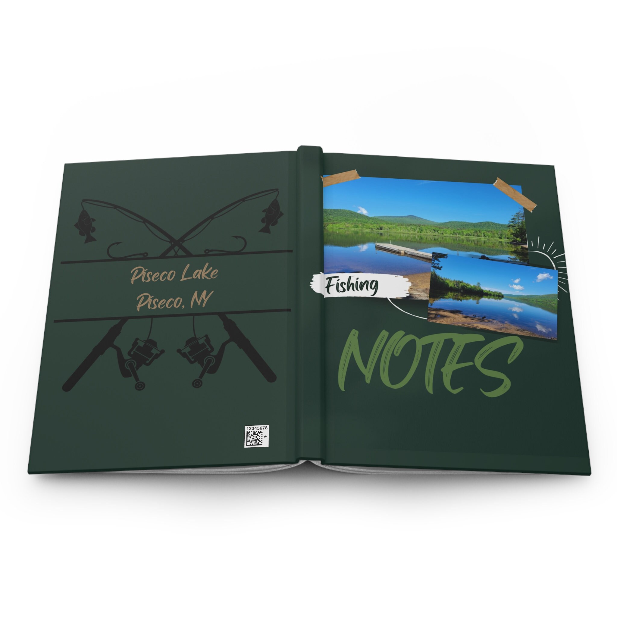 Piseco Lake, Piseco NY, Lakeview Fishing Noteshardcover Journal Matte