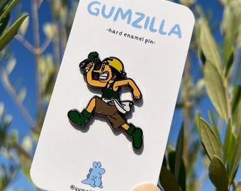 OP Strohhut Pirat Crew Sniper 1,5 inch Hard Enamel Anime Pin in Black Nickel