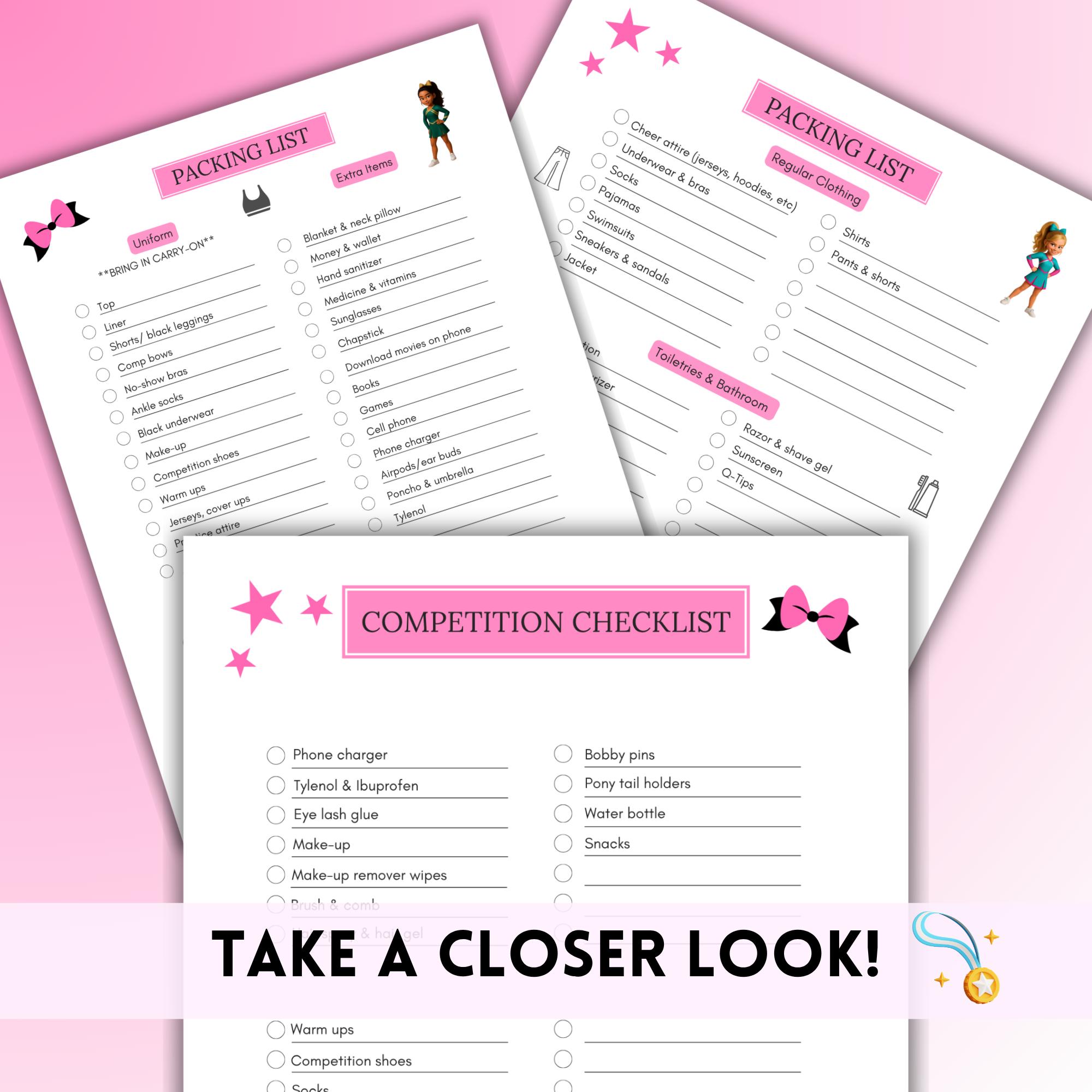 Cheer Note Book Cheerleading Planner & Memory Book for Athletes, Competitive Cheer ...