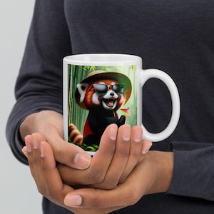 Taza Paraíso del panda rojo descarado