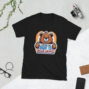 Right to Bear Arms - Süßes Cartoon Bär T-Shirt