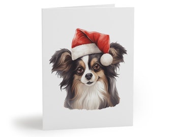 Papillon Christmas Card