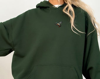 Embroidered Duck Hoodie | Embroidery Hoodie | Embroidered Gifts | Hunter Hoodie | Duck Hunting