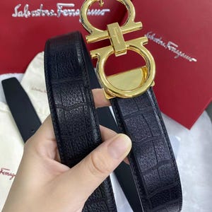 Authentic REVERSIBLE belt Salvatore Gamo Handcrafted Genuine Leather Belt