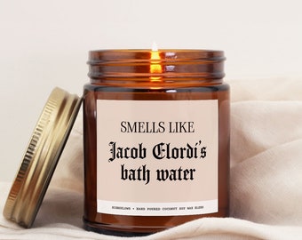 Smells Like Jacob Elordi's Bath Water, Pop Culture Candle, Funny Candle, Celebrity Candle, Valentine's Day Gift, Gift for Her