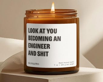 Look at You Becoming an Engineer, Funny Engineer Gifts, New Job Gift, Graduation Gift, Engineering Grad, Engineer Major, Gift for Boyfriend