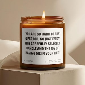 Secret Santa Gift, Stocking Stuffers, Funny Christmas Candle, Birthday Gift, Christmas Favor, Holiday Candle, White Elephant,Handmade Candle