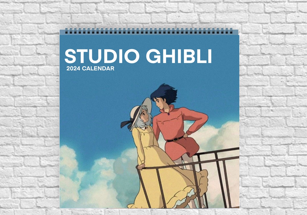 Calendario Ghibli 2024 / Calendario 2024 / Cartel de Ghibli / Etsy España
