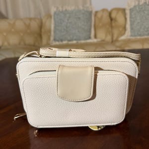 Beige Elegant vegan leather shoulder Women’s Wallet