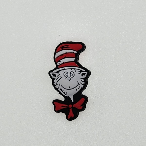 Cat with hat sues (2 piece) focal for beadable pens bling gifts