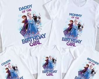 Personalized Frozen Birthday Shirt: Elsa Family Matching Tees