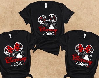 Disney Family Birthday Shirt, Custom Birthday Squad Shirt, Disney Birthday Girl Shirt, Disney Birthday Boy Shirt, Matching Family Birthday