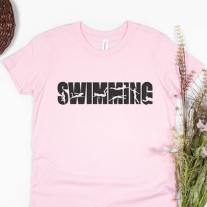 Swimming Shirt, Swimming Kids Toddler Shirt, Swimmer Shirt, Swimming Gift, Swim Mom Shirt, Womens Swim T-Shirt, Swim Team Shirt, Swim Coach