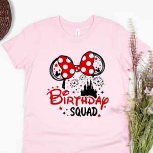 Custom Disney Birthday Girl and Boy Shirts, Disney Birthday Squad T-shirt, Disney Birthday Trip, Disney Birthday Party, Birthday Crew Tees
