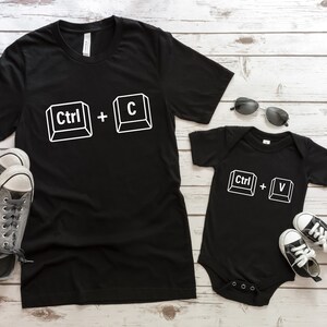 Copy Paste Shirt, Matching Shirts, Ctrl C Shirt, Ctrl V Shirt, Family Shirts, Fathers Day Shirt, Fathers Day Gift, Father Son Shirts