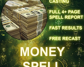 Same Day POWERFUL Money Spell: Ancient Spell Witch Manifest Wealth, Fast Money Ritual, Win Lottery Witchcraft Psychic Medium Cash Windfall