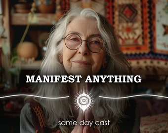 Same Day Manifest Anything Spell: UK Witchcraft Manifestation, Psychic Money Love Ritual, Wicca Magic Witch, Candle Sigil Universe Magick