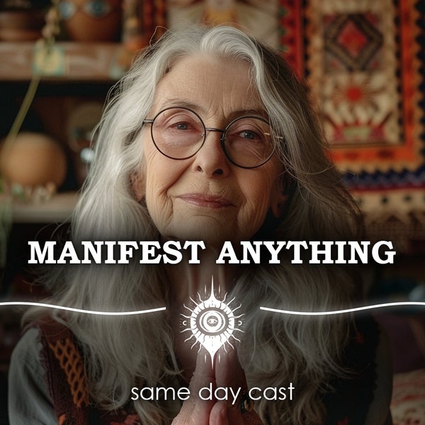 Same Day Manifest Anything Spell: UK Witchcraft Manifestation, Psychic Money Love Ritual, Wicca Magic Witch, Candle Sigil Universe Magick