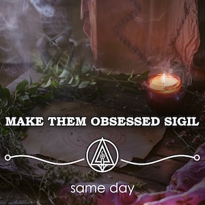 Obsession am selben Tag Sigil: Liebe Magick Ritual, UK Hexe Romantik Zauber Hexerei Seelenverwandte anziehen Make Besessene Pagan Weiße Magie Spellcraft