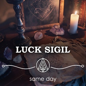 Sello de suerte del mismo día: Ritual de magia de la suerte de la fortuna, brujería de hechizos de suerte de bruja del Reino Unido, atraer éxito, oportunidad de dinero, hechizo de magia blanca pagana