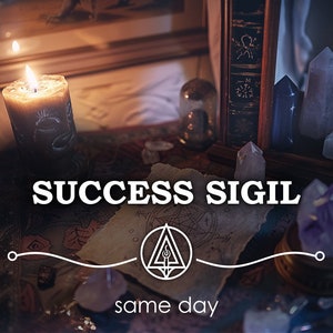 Same Day Success Sigil: Manifest Erfolg Magick Ritual, UK Hexe Liebe Zauber Hexerei, Geld anziehen Liebe Job Pagan Weiße Magie Spellcraft
