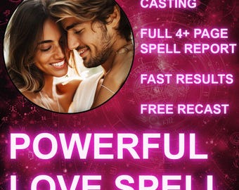 Same Day POWERFUL Love Spell: Partner Lover Romance, Obsession Ritual, Manifest Attract Soulmate Relationship Love Etsy Witch Fast Results