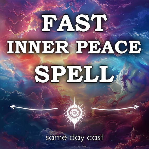 Same Day Fast Inner Peace Spell: Stop Worry Ritual, Psychic Medium Manifesting Ritual, Witch Manifest Relaxing Remove Anxiety Quick Spell
