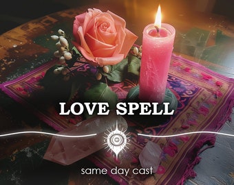 Same Day Love Spell Casting: Fast UK Magic Romance, Attract Soulmate, Quick Obsession Ritual, Manifest Relationship Best Ex Crush Psychic