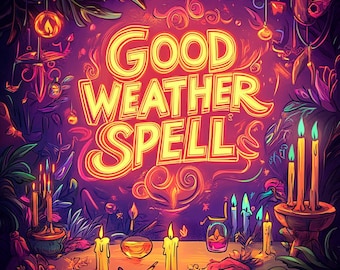 Same Day Good Weather Spell: Powerful Sun Day Ritual, Manifest Hot Sunny Calm Breeze Ritual, Bring Success To Life Uplift Bring Luck Witch