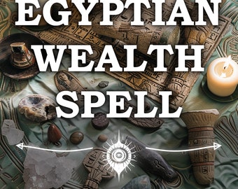 Same Day Egyptian Wealth Spell: Ancient Money Spell Witch Manifest Rich, Fast Money Ritual, Win Lottery Witchcraft Psychic Medium Promotion