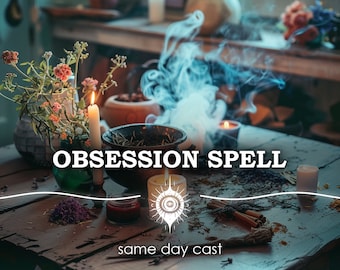 Same Day Obsession Spell: Love Desire Magic UK Witch, Psychic Relationship Binding, Wicca Pagan Attraction Ritual, Soulmate Manifest Fast