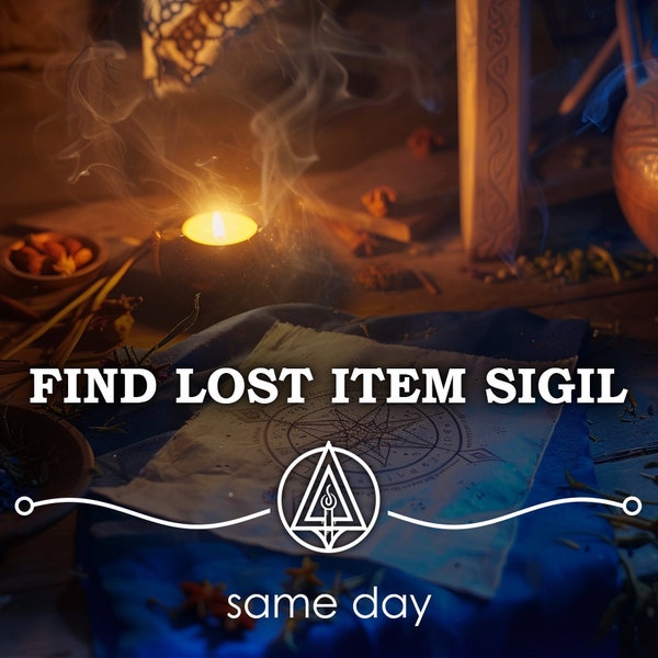 Same Day Find Lost Item Sigil: Manifest Lost Money Wallet Magick Ritual UK Witch Luck Love Spell Witchcraft Pagan White Magic Spellcraft