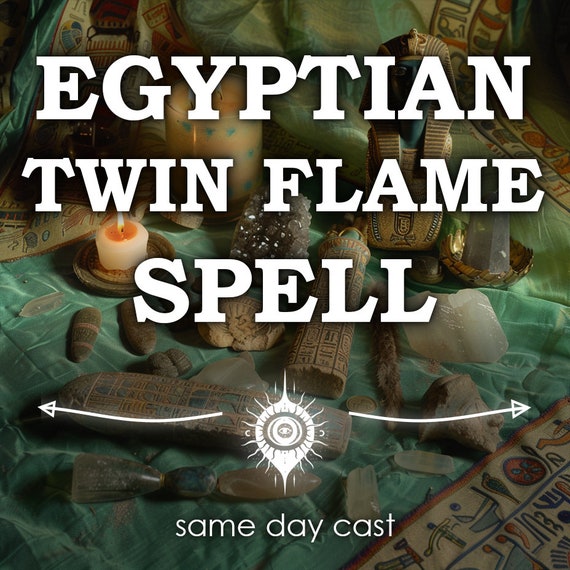 Same Day Egyptian Twin Flame Spell: Real Attract Soulmate Love Spell, Quick Obsession Ritual, Manifest Relationship, Lover Twin-Flame Spell