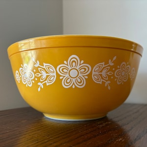 Pyrex, Butterfly Gold, Mixing Bowl, 403, 2 1/2 quart zdjęcie 1