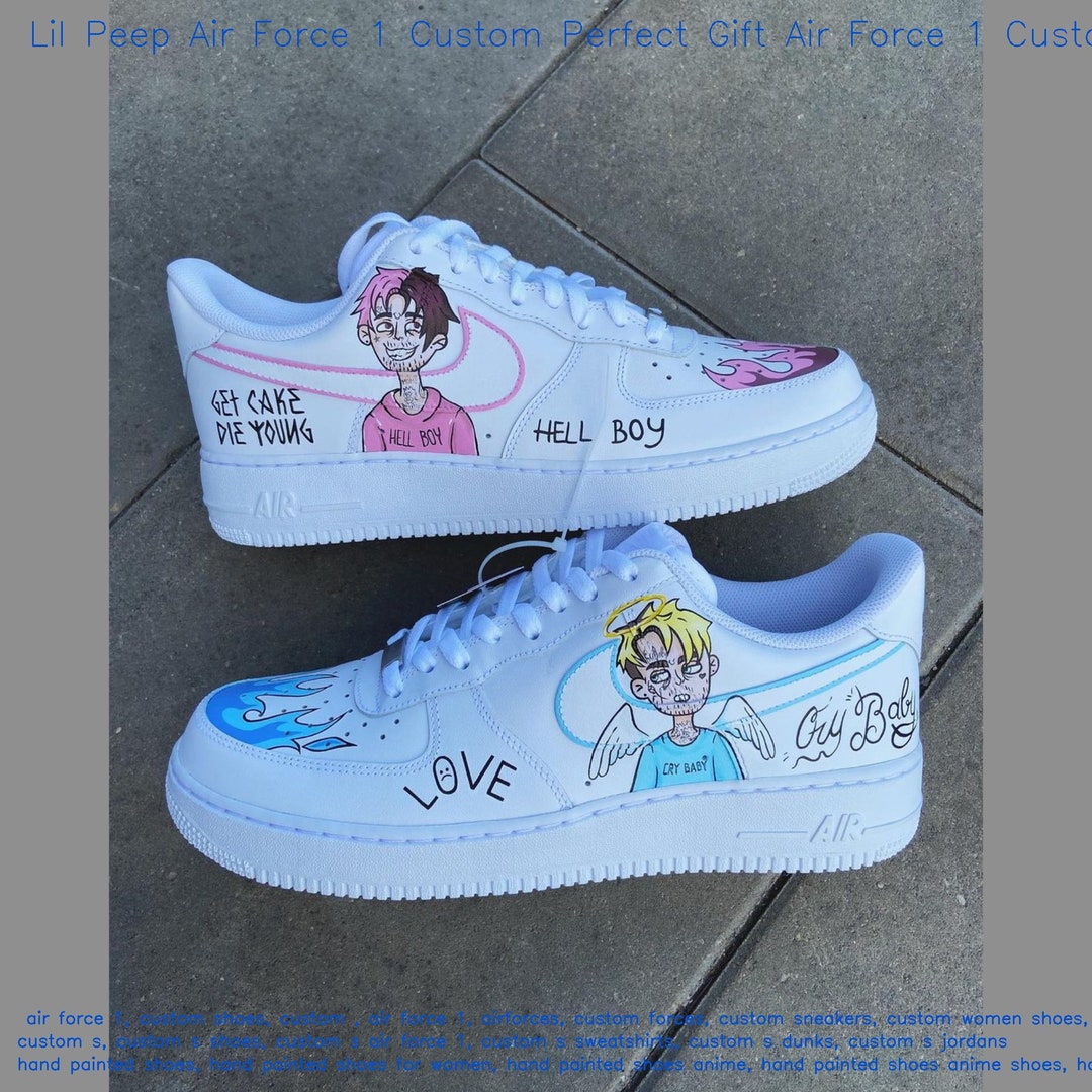 custom lil peep air forces
