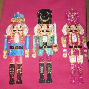 Preppy Nutcracker, Faux Glitter Sequin Christmas Shirt Sweatshirt ...