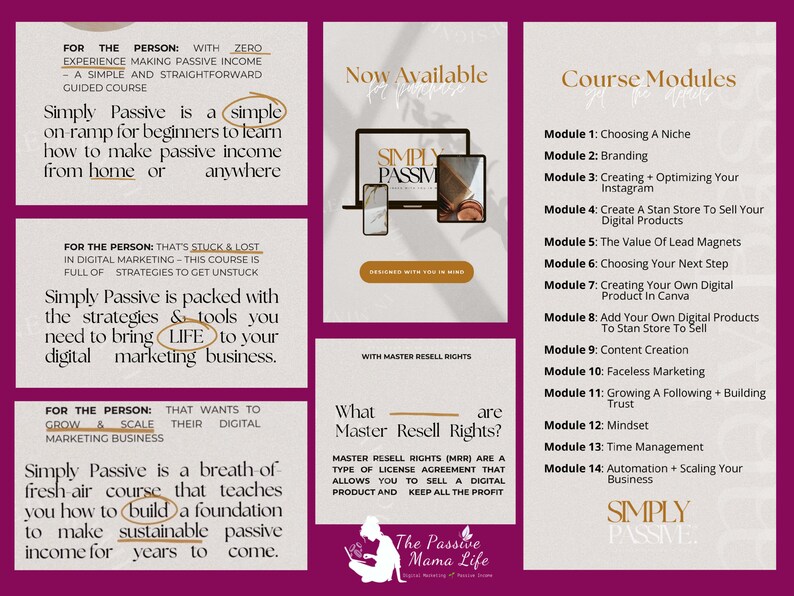 Simply Passive | Digital Course | Digital Marketing Course | MRR | MRR ...