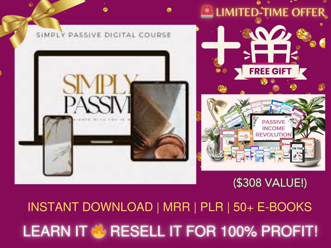 Simply Passive | Digital Course | Digital Marketing Course | MRR | MRR ...