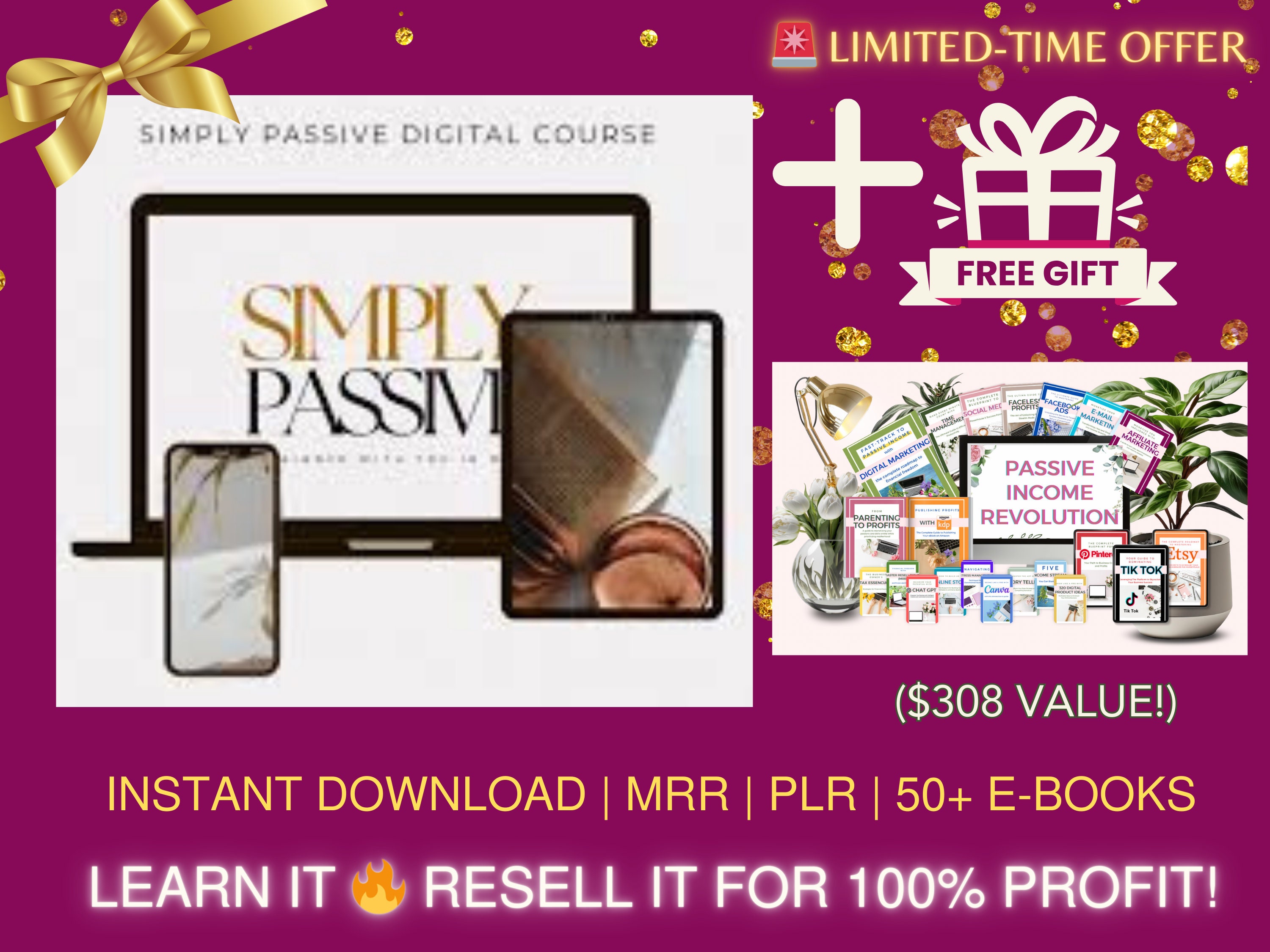 Simply Passive | Digital Course | Digital Marketing Course | MRR | MRR ...